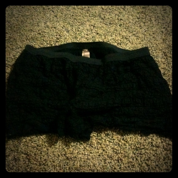 Those super cute black lace shorts