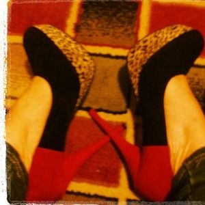 Red, Black, Cheetah Pumps