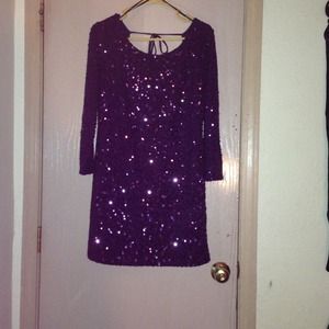 Purple sequin dress💜💜