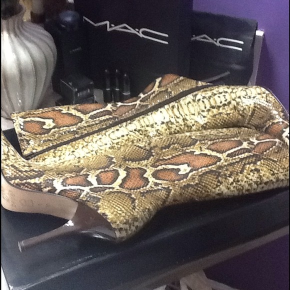 BeBe Snakeskin Boots - Picture 3 of 3
