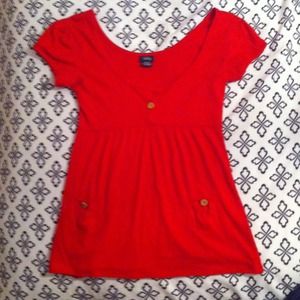 Red Babydoll Top