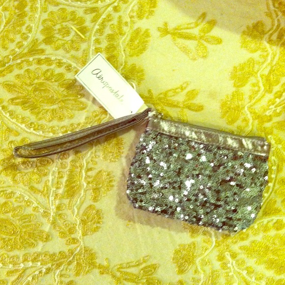 SOLD NWT Aero sequined wristlet