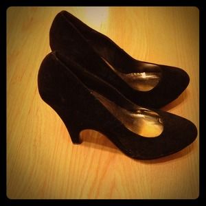 Black Bamboo Heels
