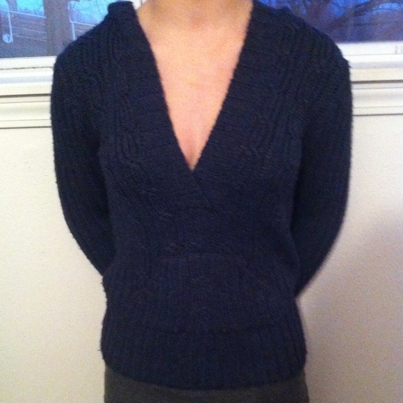 Navy Hooded Sweater