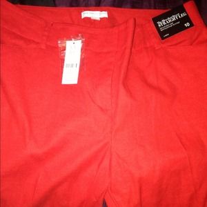 NY & C Red Linen Pants