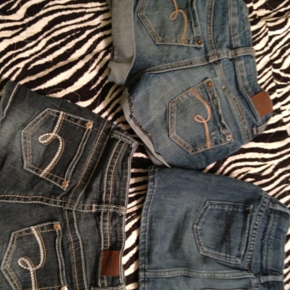 2 pair girls Justice shorts & 1 girls Gap skirt