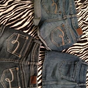 2 pair girls Justice shorts & 1 girls Gap skirt