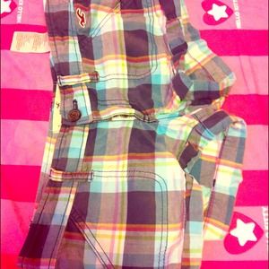 Hollister plaid shorts.