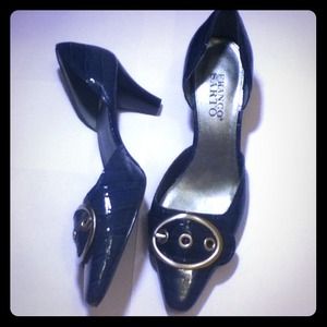 Franco Sarto Shoes - Franco Sarto Dark Blue Buckle Heels Size 7.5 Franco Sarto Shoes - Franco Sarto Dark Blue Buckle Heels Size 7.5