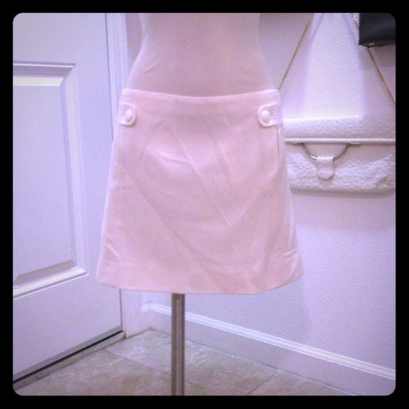  J Crew size 8 winter white wool skirt