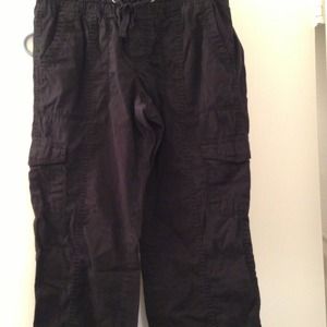 * Final price* Black drawstring cargo pants