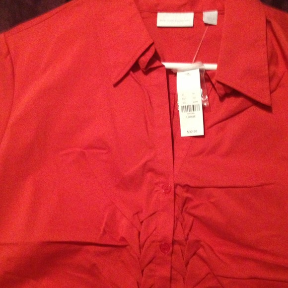 NY & C Coral Short Sleeve Shirt