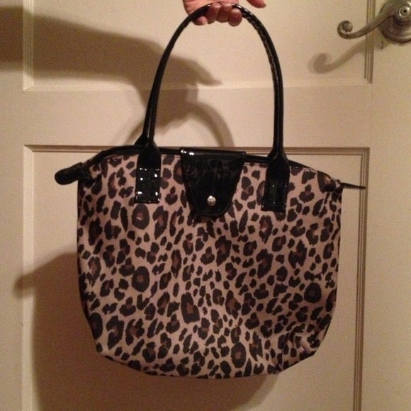 Lancôme cheetah tote
