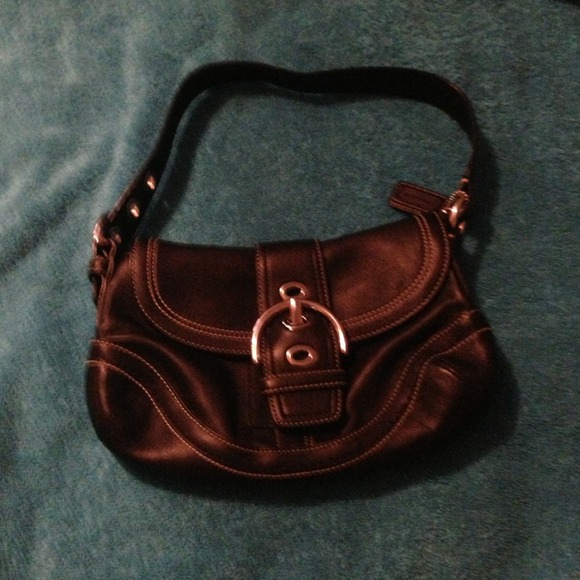 Coach small Black Leather Bag