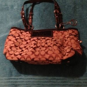 Coach Medium Khaki Chocolate Bag