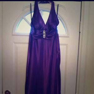 Purple prom dress