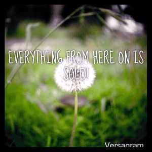 Everything from here on is sold