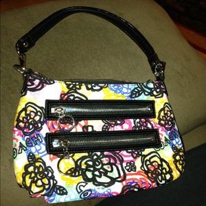 Coach Graphic Blossom Top Handle Handbag