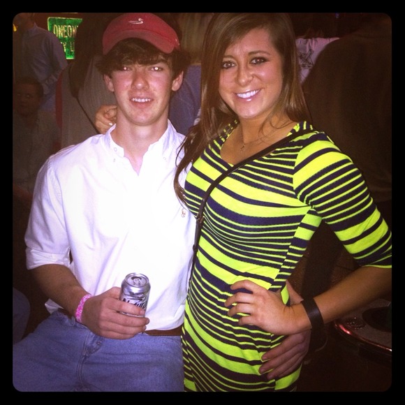 Neon yellow dress