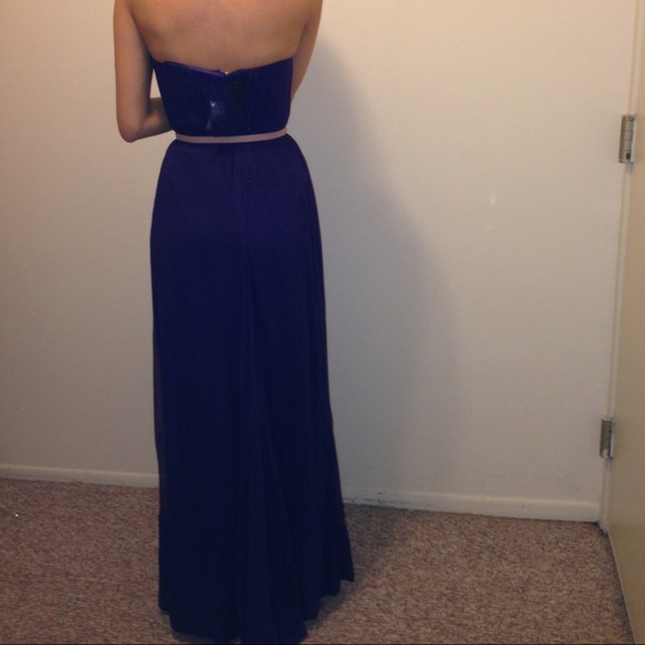 BCBG gown, purple with stones - Picture 3 of 4