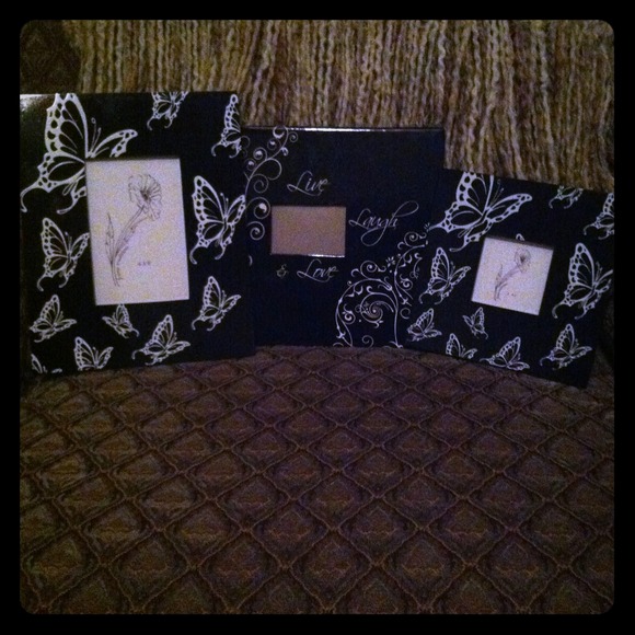 Two picture frames & A photo album