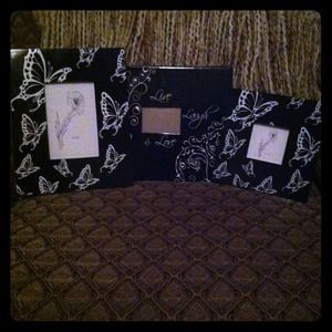 Two picture frames & A photo album