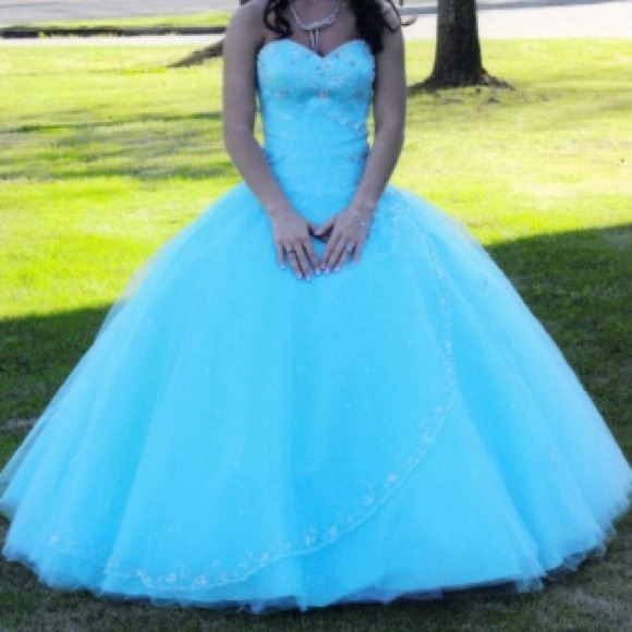 Blue Prom dress