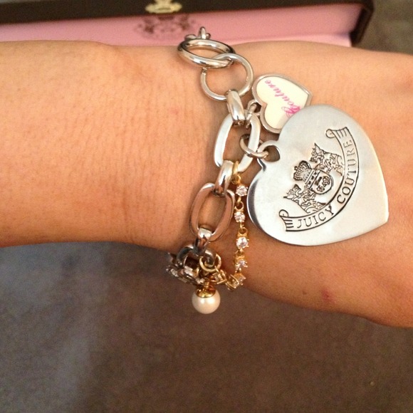 Juicy Couture silver charm bracelet