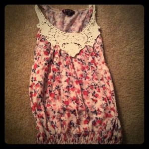 Floral and Lace tank