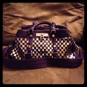 New Marc By Marc Jacobs purple and gold bag