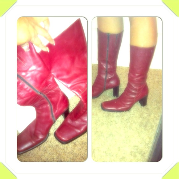 Leather boots