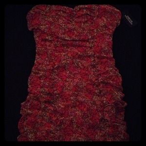 Floral scrunchy dress