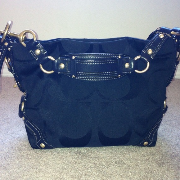 🎈Reserved🎈Black canvas Coach Carly bag