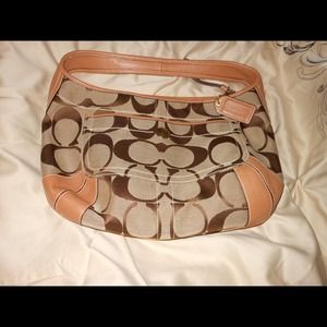 Authentic brown Coach purse.