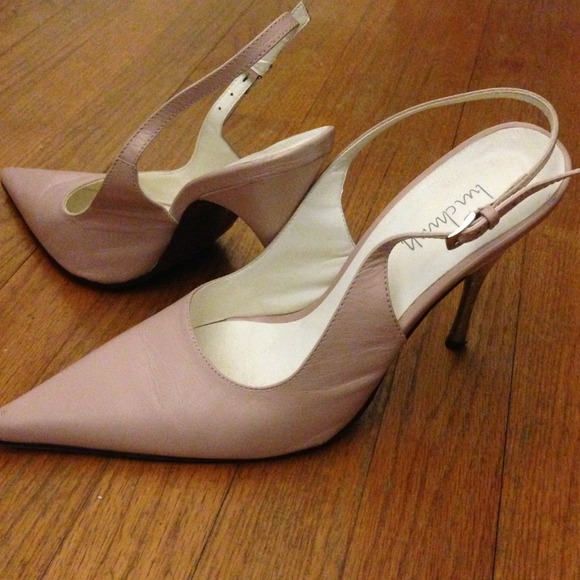 Luichiny blush pink leather slings, size 10 - SEXY