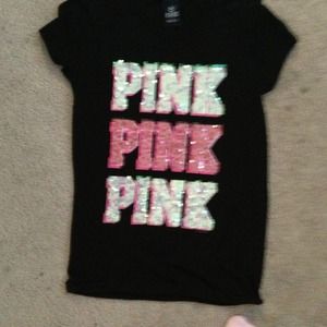Victoria's Secret pink bling tee