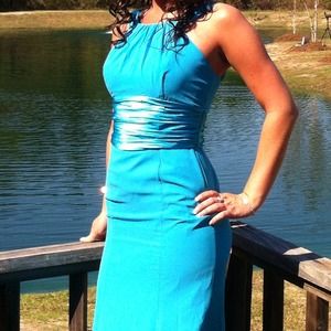 Beautiful Malibu Blue Gown