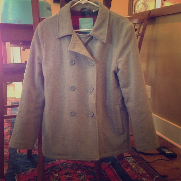 Grey wool pea coat from Delia's.