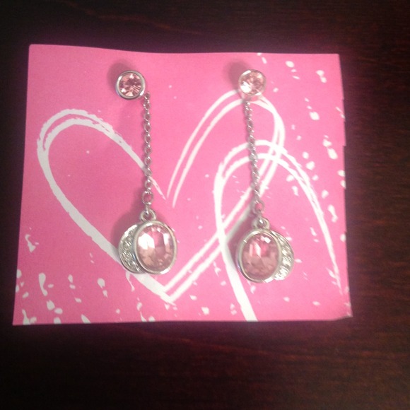Bundle heart pink Swarovski a free ring