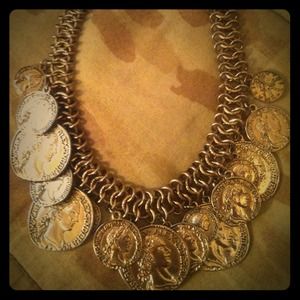 Gorgeous Roman Empire Inspired Coin Necklace
