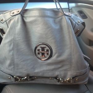 SOLDTory Burch purse handbag gray large