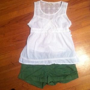 White Tank Top With Lace