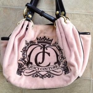 Juicy Couture Pink and Brown Hangbag