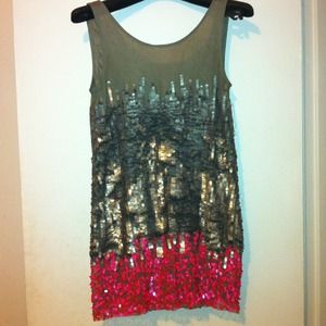 Sleeveless sequin dress