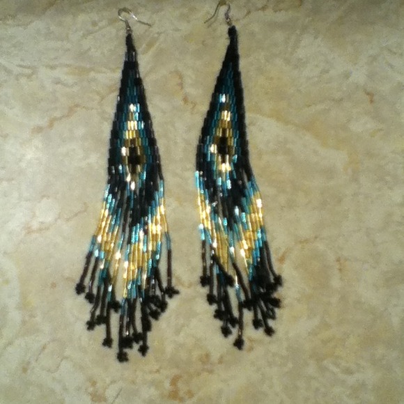 Retro-style earrings