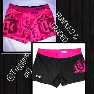 ⛔RESERVED✋Under Armour & Nike Compression Shorts