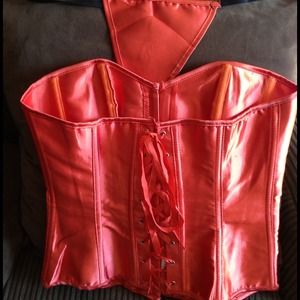 Coral corset Never used