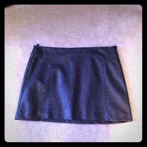 Black Leather Skirt