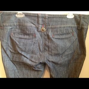 Sexy blue no butt pocket jeans