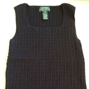 Knitted Ralph Lauren sleeveless sweater vest.....